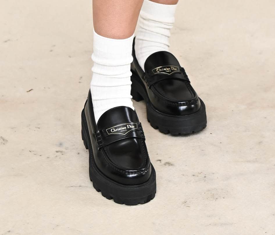 Scout LaRue Willis Keeps it Classic in Black Platform Loafers at Dior ...