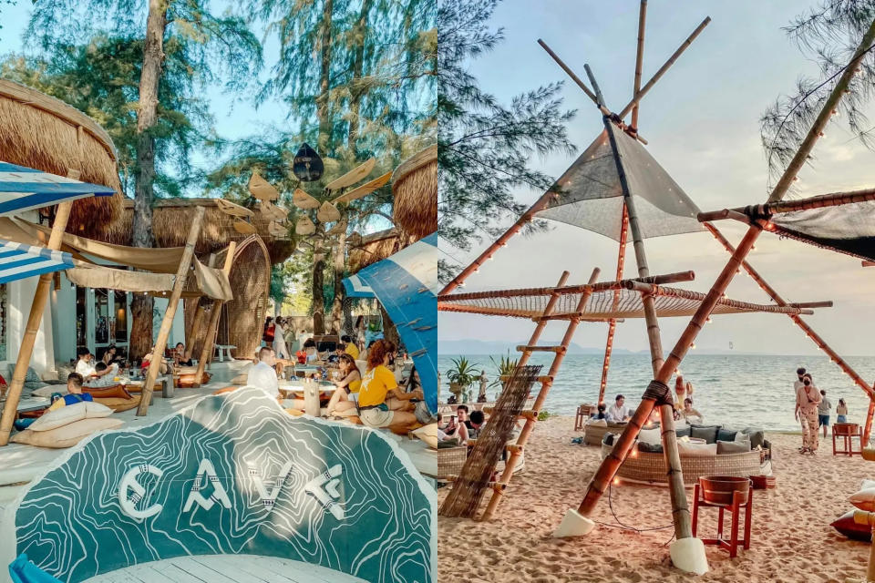 芭達雅海景餐廳推薦！Cave Beach Club 海天一線美景配美食（來源：店家社群）