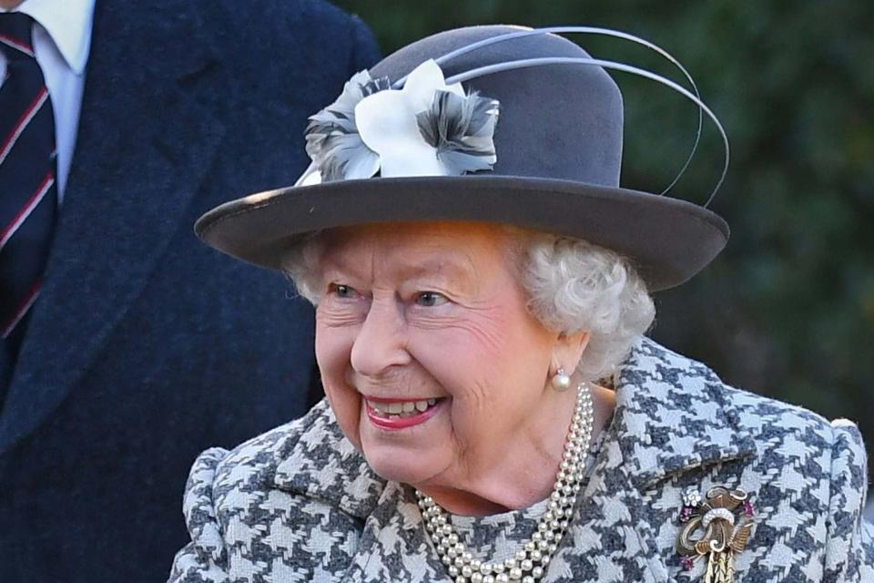 Queen Elizabeth II arriving at St Mary the Virgin, Hillington, Norfolk to attend a Sunday church service. (File photo) (PA)