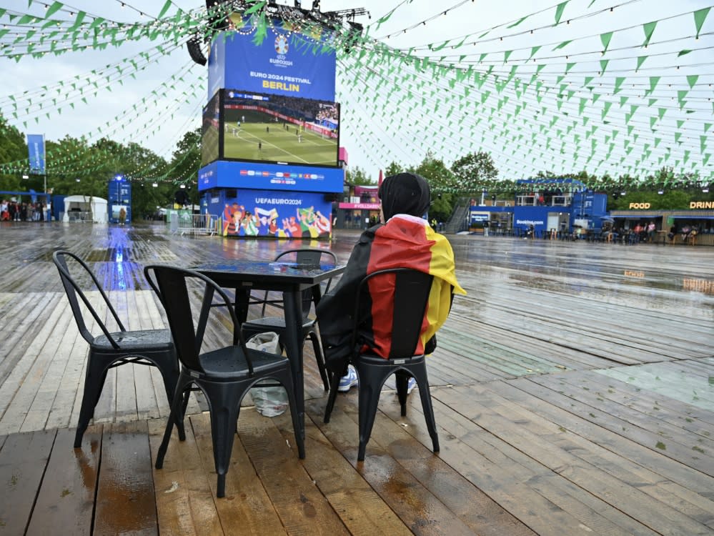 Die Fanzone beim jüngsten Spiel der DFB-Elf gegen Ungarn (RALF HIRSCHBERGER)