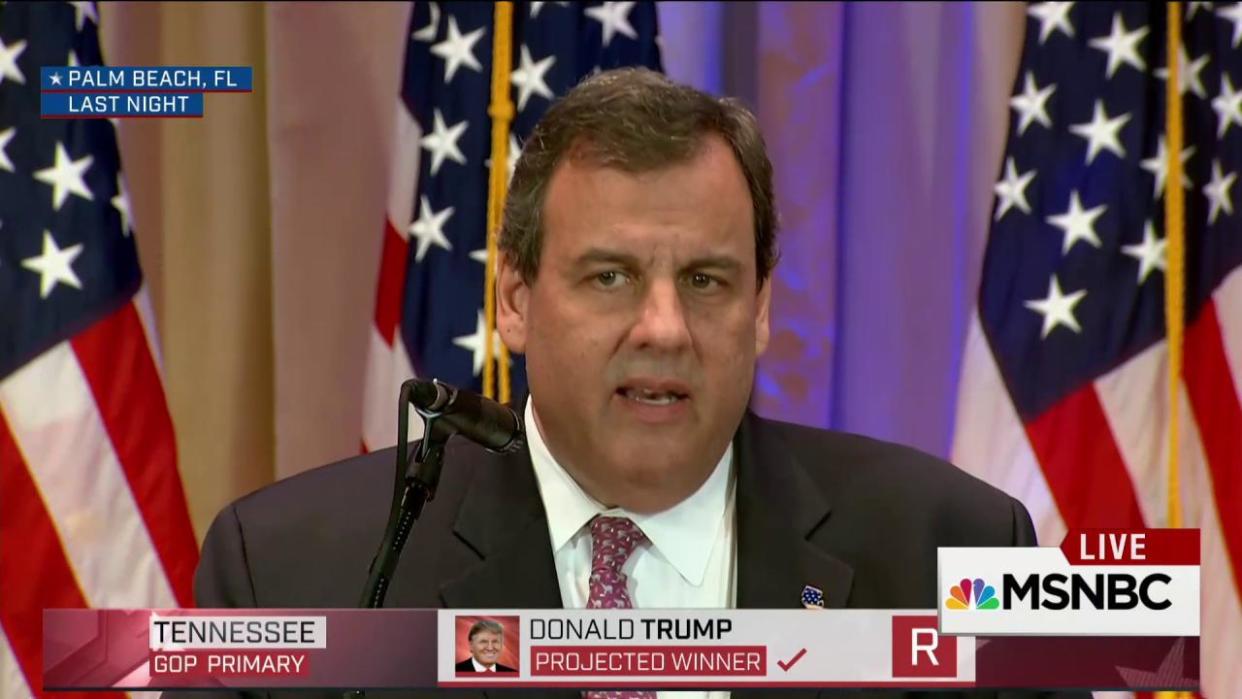 Calls for Christie to Resign After Endorsement