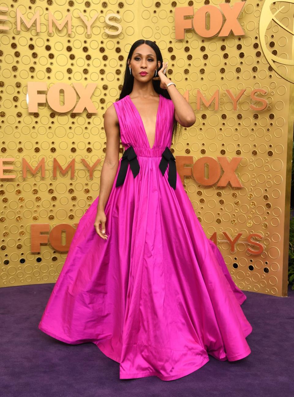 Mj Rodriguez in custom Jason Wu