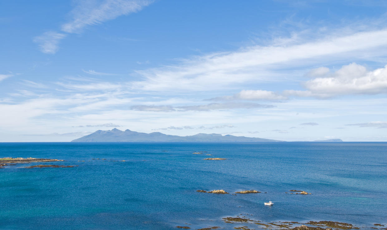 The hills of Rum viewed from Skye