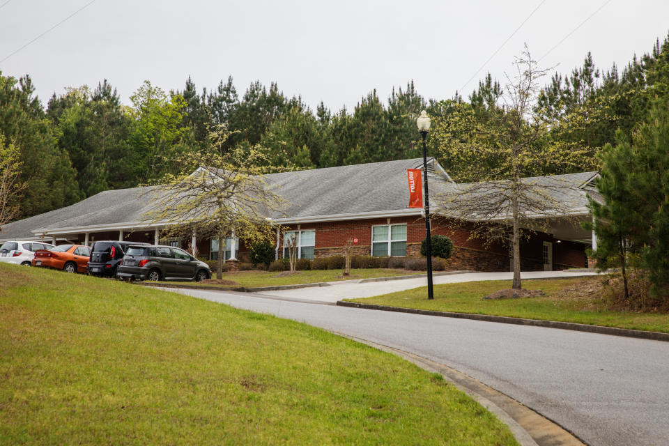 The building where Pritchett lives at Home of Hope. (Matt Odom / for NBC News)