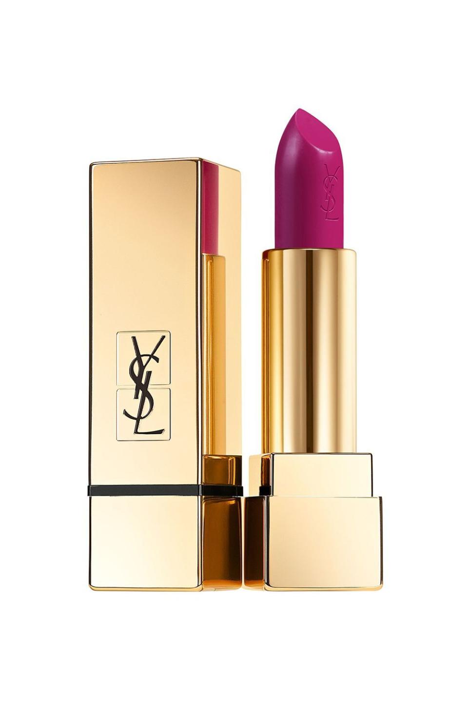 Rouge Pur Couture Satin Lipstick in No. 19 Fuchsia