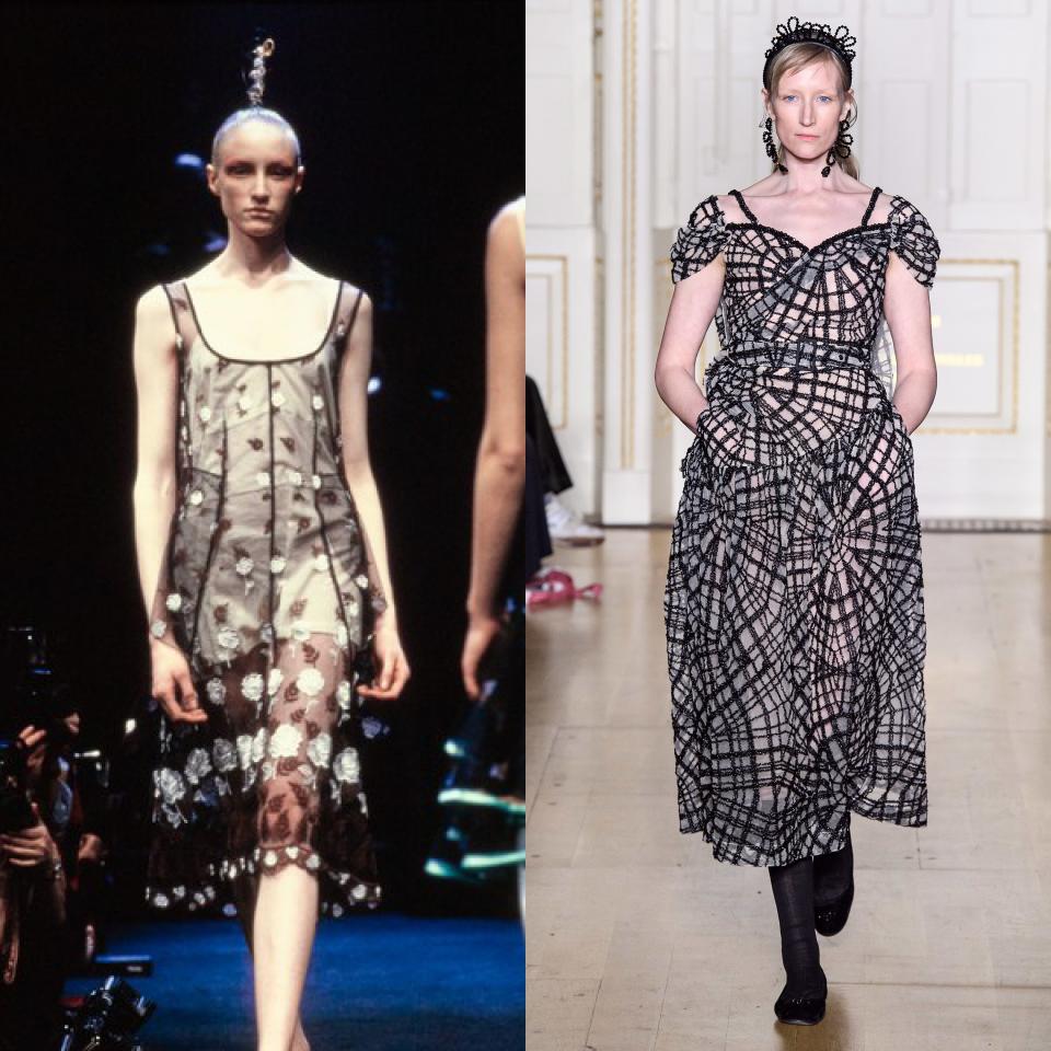 Comme des Garçons Fall 1995; Simone Rocha Fall 2019