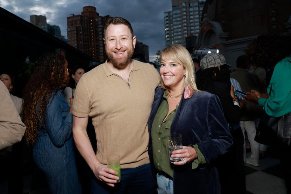 NEW YORK, NEW YORK - OCTOBER 17:  (L-R) Andy Kraut and Kate Wolff attend Variety x Canva Happy Hour Celebrating New Leaders In Marketing & Advertising at The Ned Nomad on October 17, 2023 in New York City. (Photo by Jason Mendez/Getty Images)