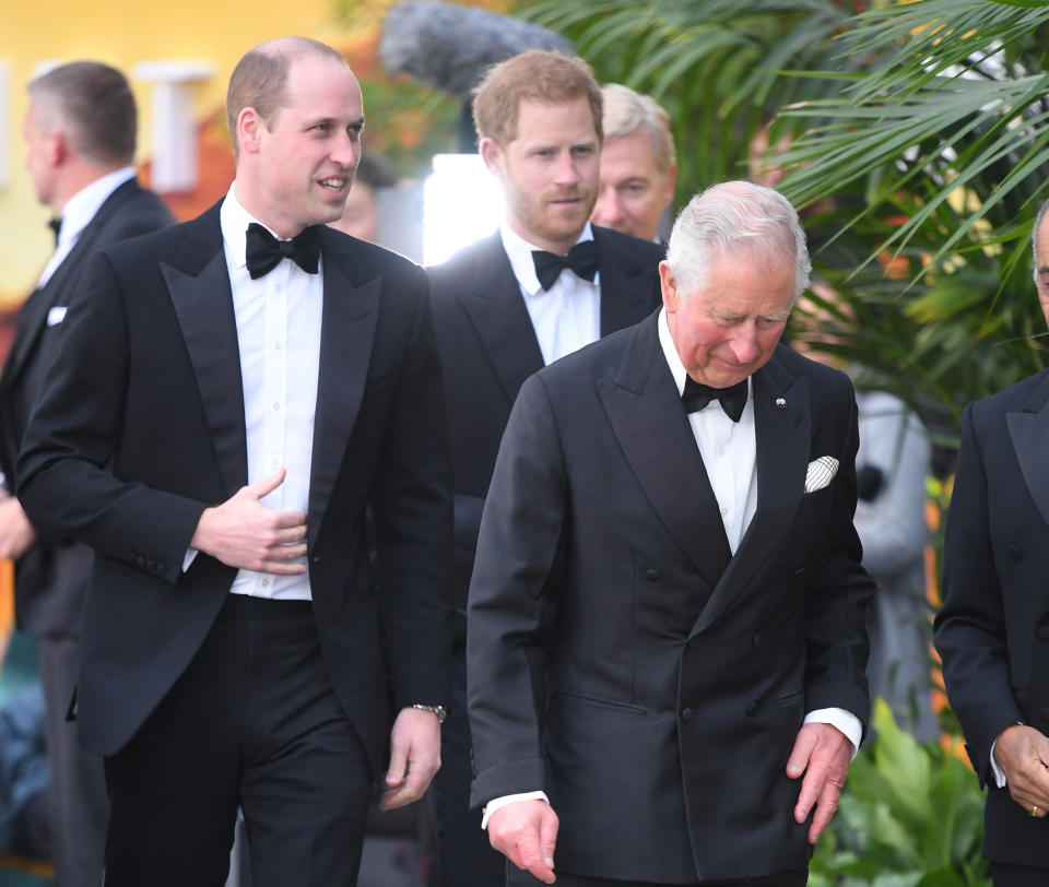 King Charles, Prince William, Prince Harry