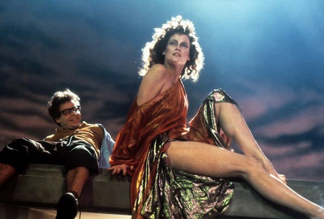 Archive Photos / Getty Images Rick Moranis and Sigourney Weaver in 1984's 'Ghostbusters.'