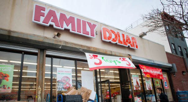 A newly renovated Family Dollar store in the Bedford-Stuyvesant neighborhood of Brooklyn in New York