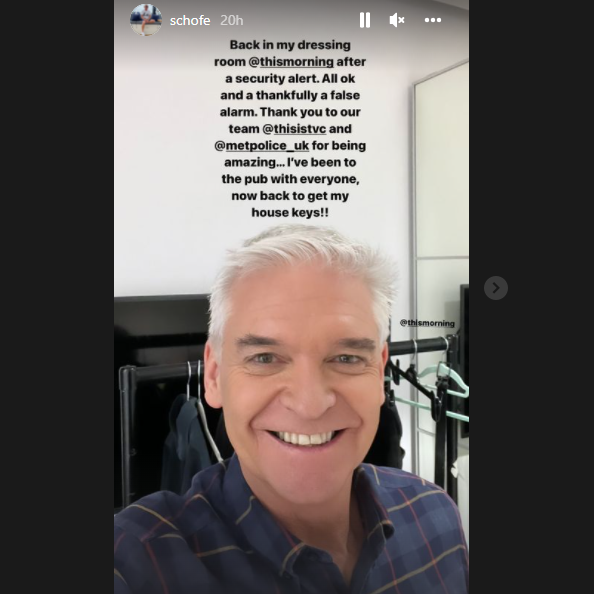 Phillip Schofield went to the pub (Instagram)