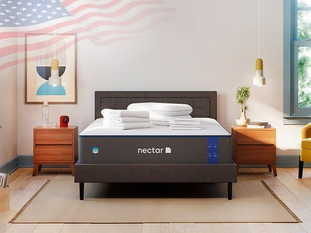 <p><strong>Nectar</strong></p><p>nectarsleep.com</p><p>For a more affordable mattress-in-a-box option, turn to <a href="https://go.redirectingat.com?id=74968X1596630&url=https%3A%2F%2Fwww.nectarsleep.com%2F&sref=https%3A%2F%2Fwww.elledecor.com%2Fshopping%2Fg41033341%2Flabor-day-home-furniture-sales-2022%2F" rel="nofollow noopener" target="_blank" data-ylk="slk:Nectar" class="link ">Nectar</a>. They are offering their biggest Labor Day promotion ever this year with $200 off all mattresses, plus $500 worth of bedding accessories (foam pillows, mattress protector, sheet sets) included at no additional charge with the purchase of any mattress.</p><p><strong>Our favorite deal: </strong>The original<a href="https://go.redirectingat.com?id=74968X1596630&url=https%3A%2F%2Fwww.nectarsleep.com%2Fmattress&sref=https%3A%2F%2Fwww.elledecor.com%2Fshopping%2Fg41033341%2Flabor-day-home-furniture-sales-2022%2F" rel="nofollow noopener" target="_blank" data-ylk="slk:Nectar Memory Foam Mattress" class="link "> Nectar Memory Foam Mattress</a> is a medium-firm mattress that's designed for all types of sleepers, whether you’re a back sleeper, stomach sleeper, or side sleeper. It is composed of four layers of foam, and includes a cooling layer to regulate body temperature. It is currently $200 off for $799.</p>
