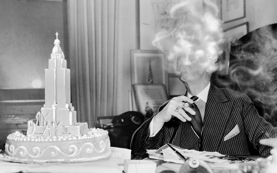 Al Smith pictured at his office atop the Empire State Building on his 69th birthday, Dec. 30, 1942<span class="copyright">Bill Wallace—NY Daily News Archive/Getty Images</span>