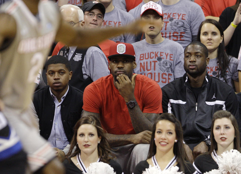 LeBron James has made several appearances at Ohio State sporting events over the years. (AP)