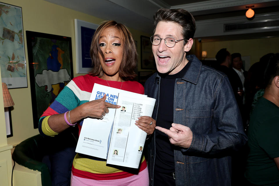 NEW YORK, NEW YORK - OCTOBER 19: Gayle King and Tony Dokoupil attend Variety, The New York Party at American Bar on October 19, 2022 in New York City. (Photo by Jamie McCarthy/Variety via Getty Images)