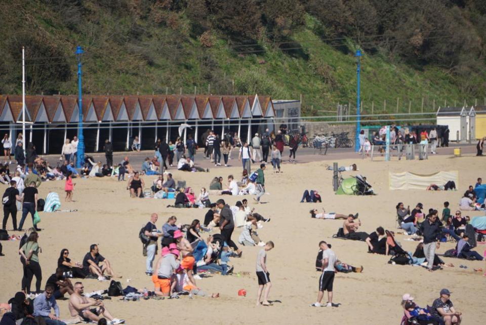 Bournemouth Echo: Bournemouth beach on Saturday, May 4