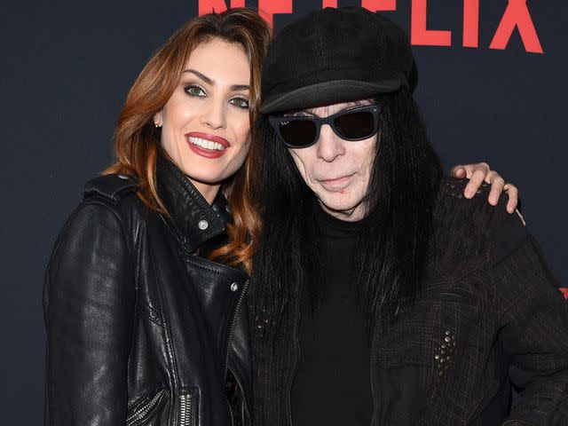 <p>Axelle/Bauer-Griffin/FilmMagic</p> Seraina Schönenberger and Mick Mars attend the premiere of Netflix's 'The Dirt" on March 18, 2019 in Los Angeles
