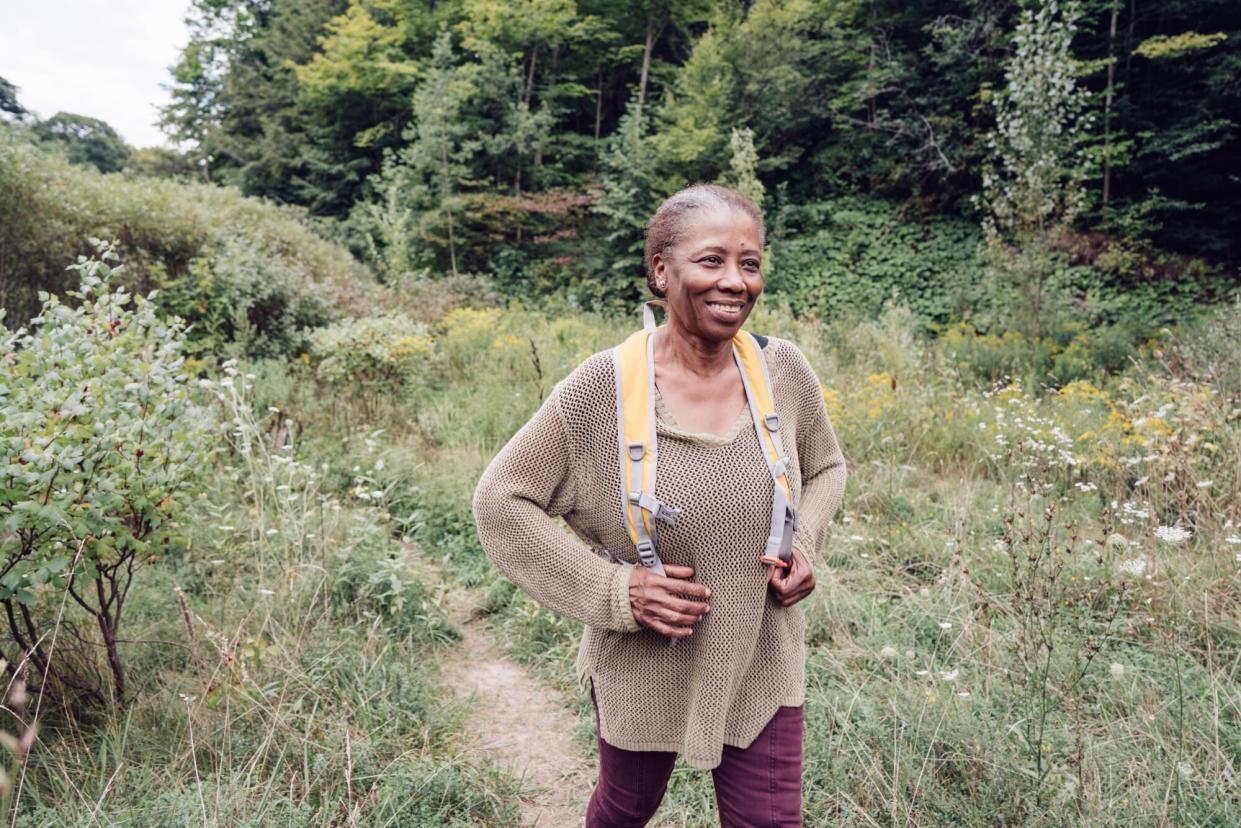 Retiree Active lifestyle walking outdoors