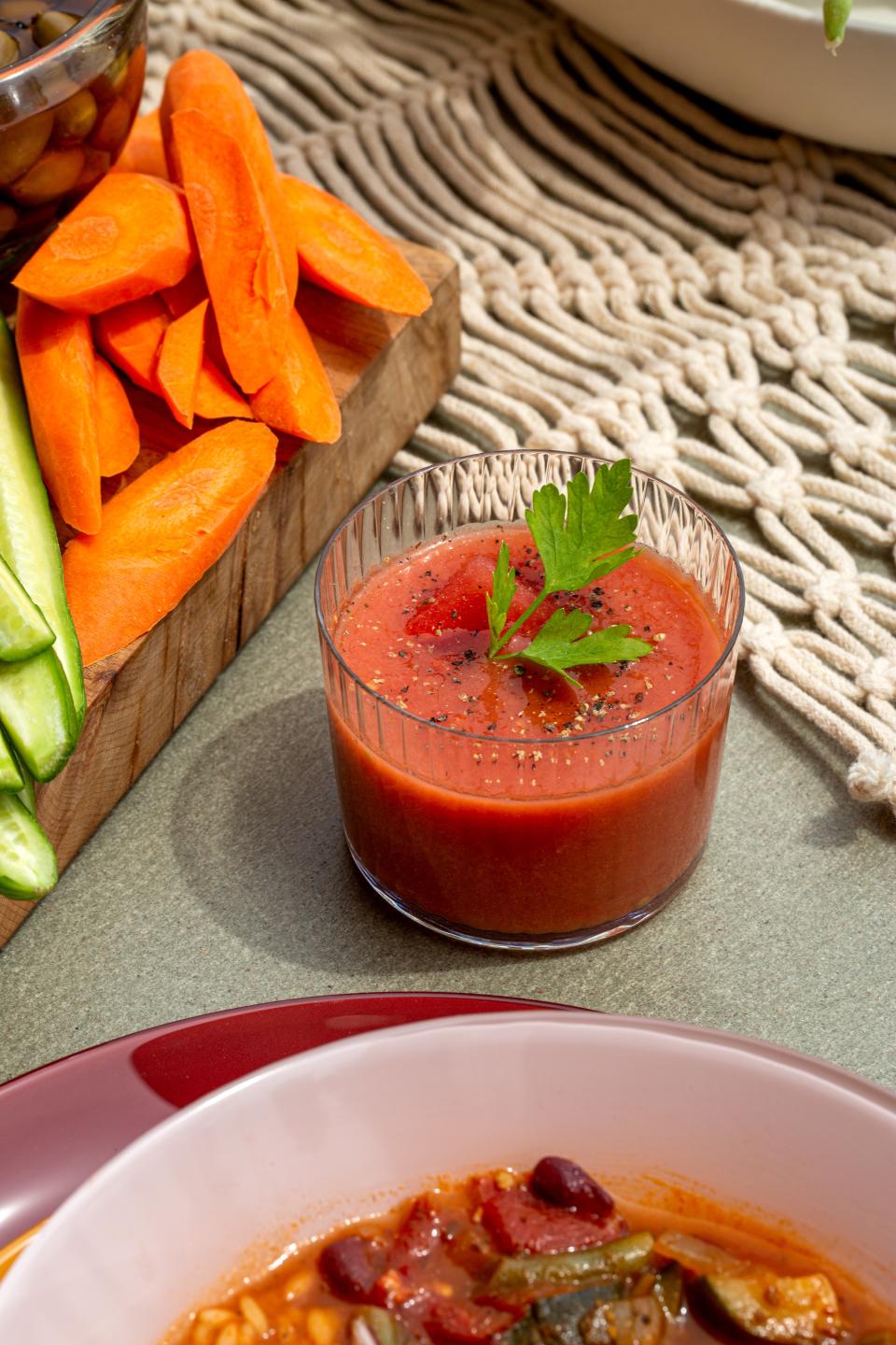 Tomato-Watermelon Gazpacho