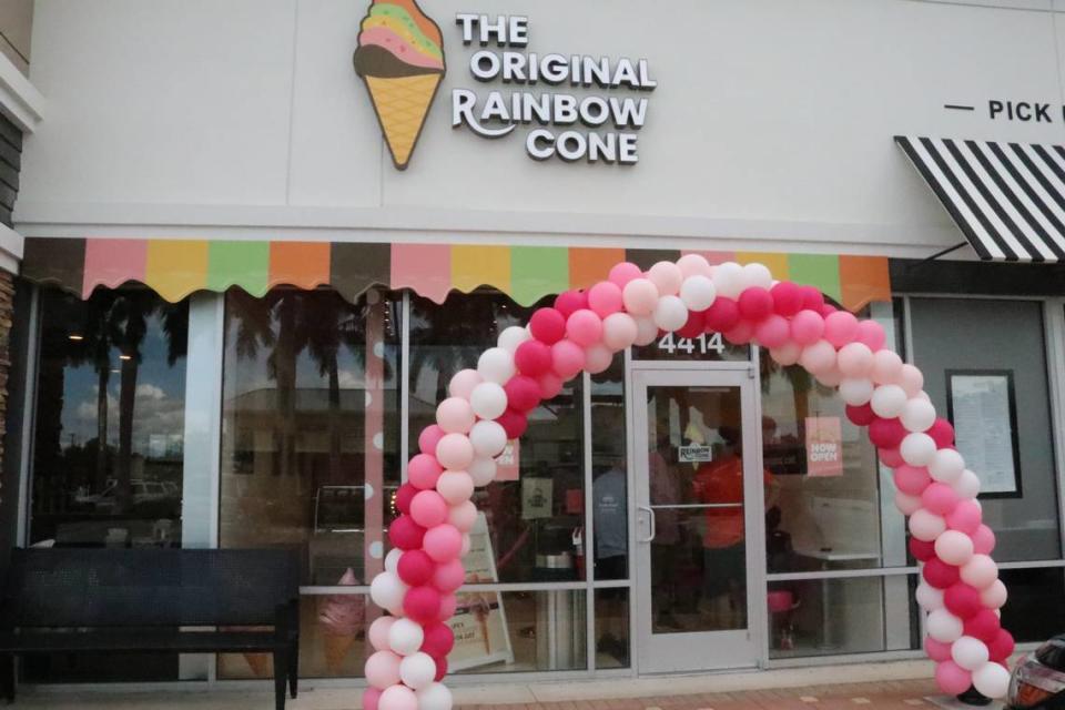 The Original Rainbow Cone opened this week in Bradenton’s Lockwood Commons shopping center at 4414 53rd Ave. E.