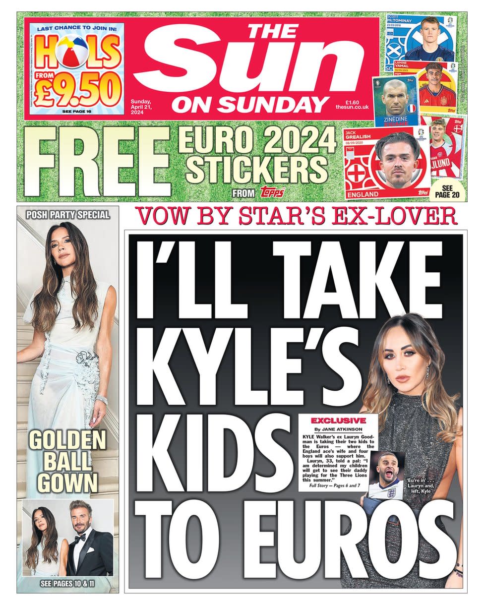 The Sun's front page