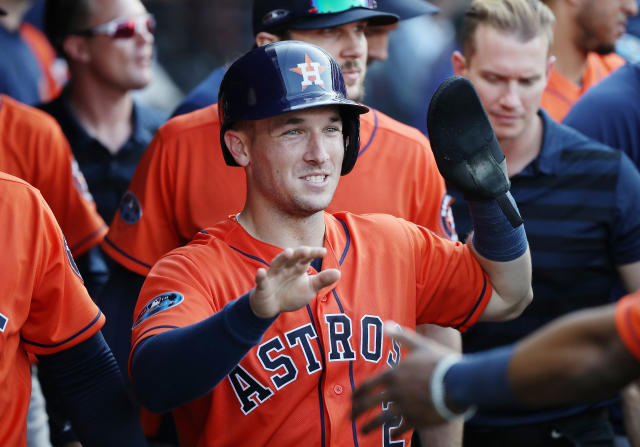 Astros' Alex Bregman stops to help stranded fan who happened to be