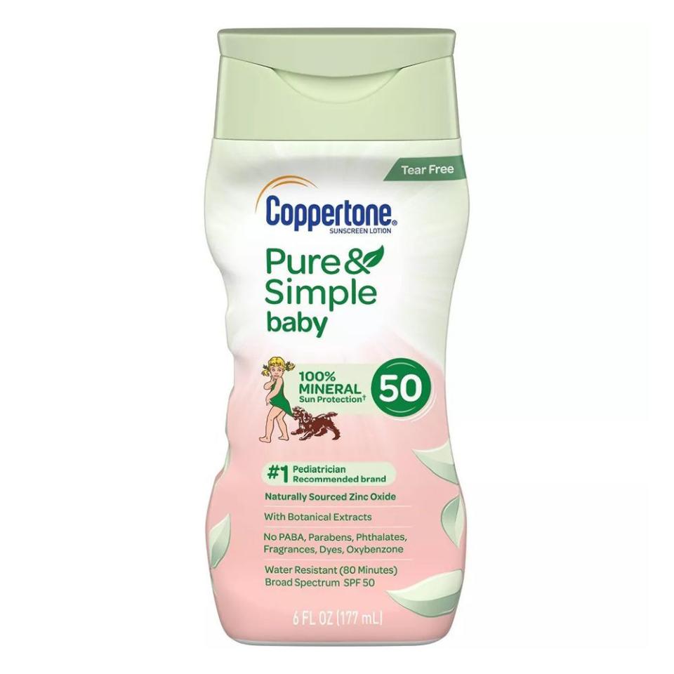 7) Pure & Simple Baby Sunscreen Lotion