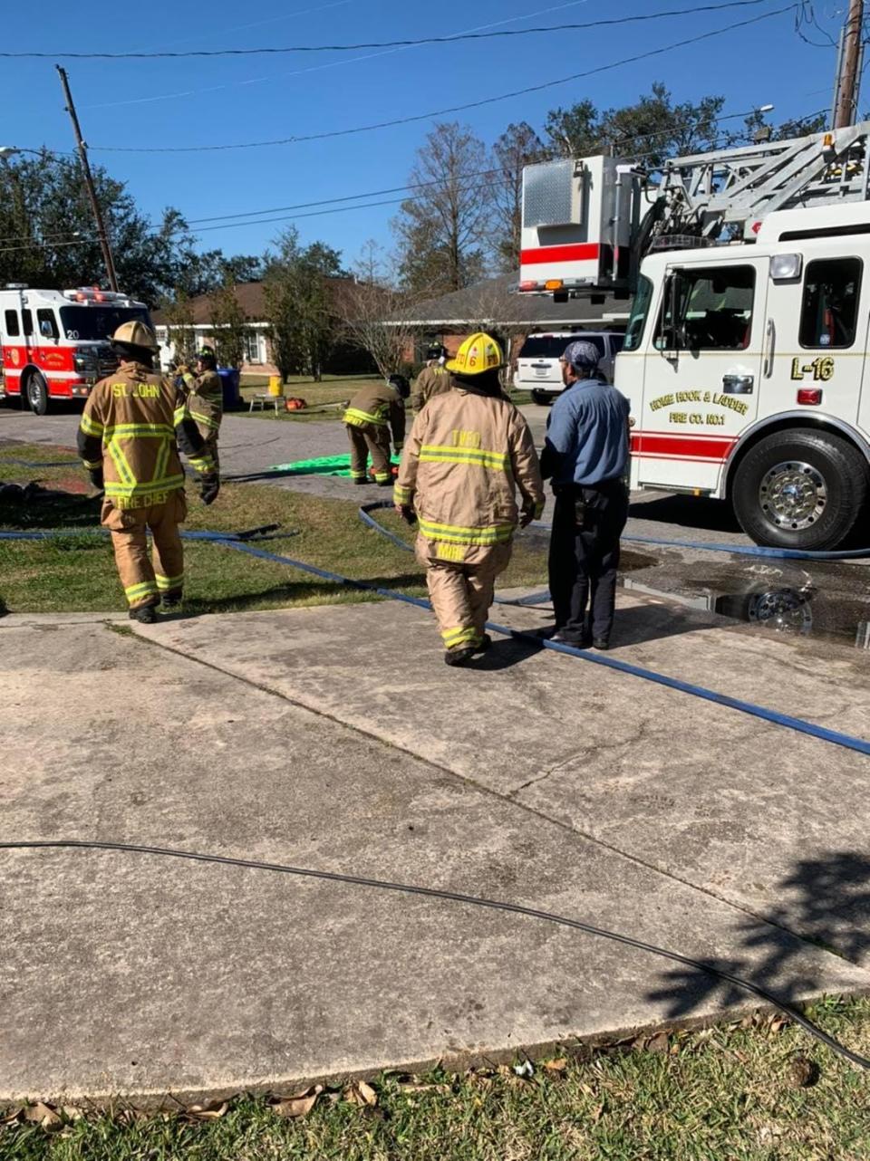 The Thibodaux Volunteer Fire Department was called around 12:02 p.m. to the 100 block of Len Court after a fire started in a kitchen