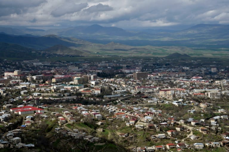 Stepanakert, the unrecognised capital of Armenian-seized Azerbaijani region of Nagorny Karabakh on April 4, 2016