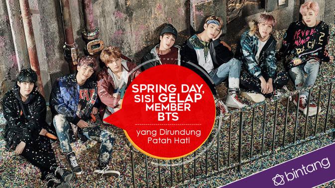 BTS baru saja merilis album You Never Walk Alone, yang salah satu singlenya berjudul Spring Day. (Desain: Nurman Abdul Hakim/Bintang.com)