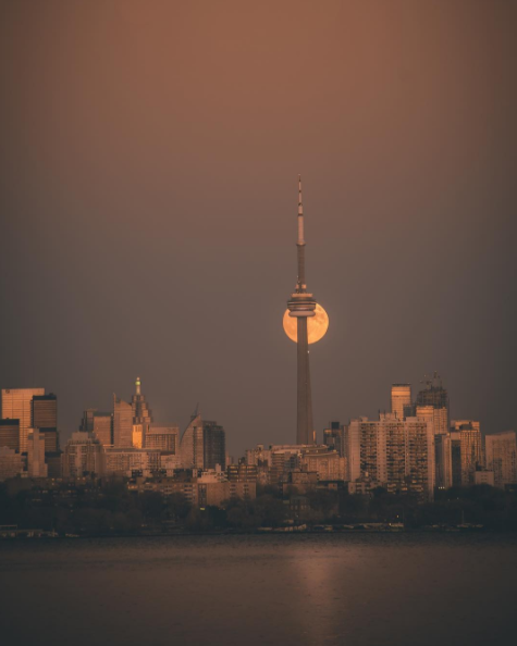 Supermoon in Canada