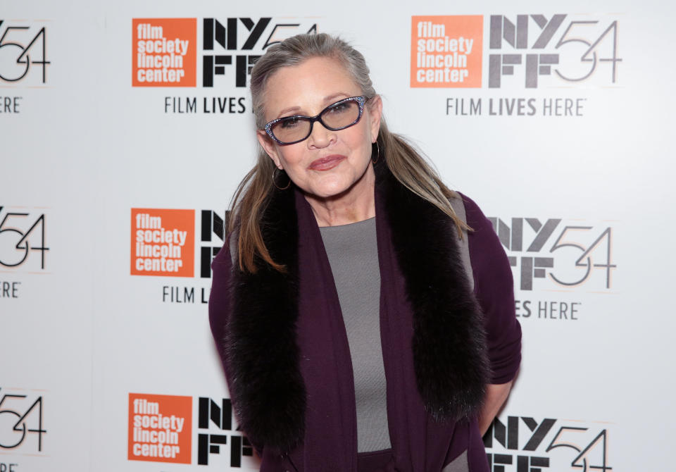 Carrie Fisher in October 2016. (Photo: CJ Rivera via Getty Images)