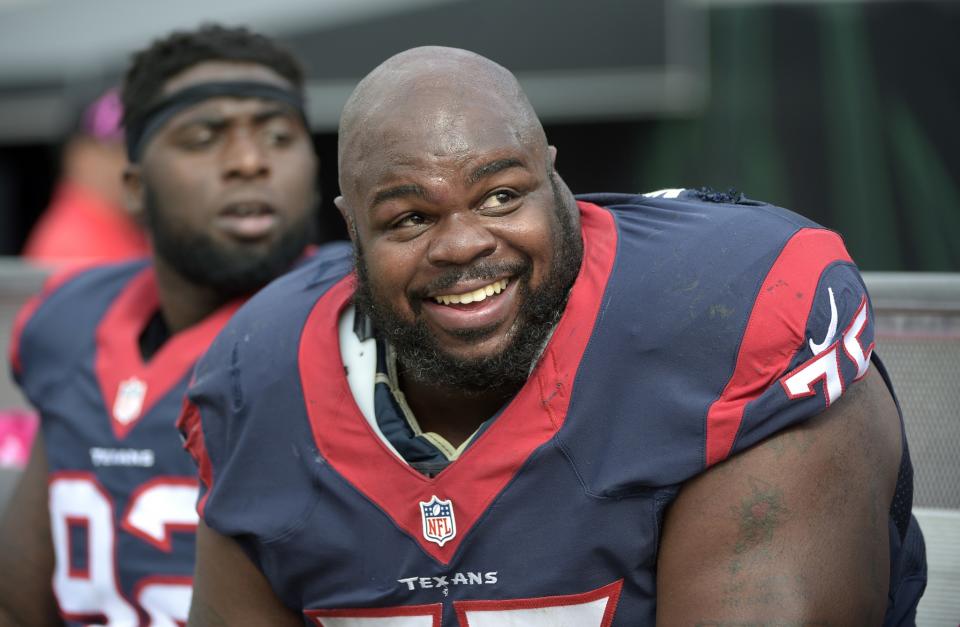 Former Patriots and Texans defensive tackle Vince Wilfork is retiring after 13 NFL seasons. (AP)