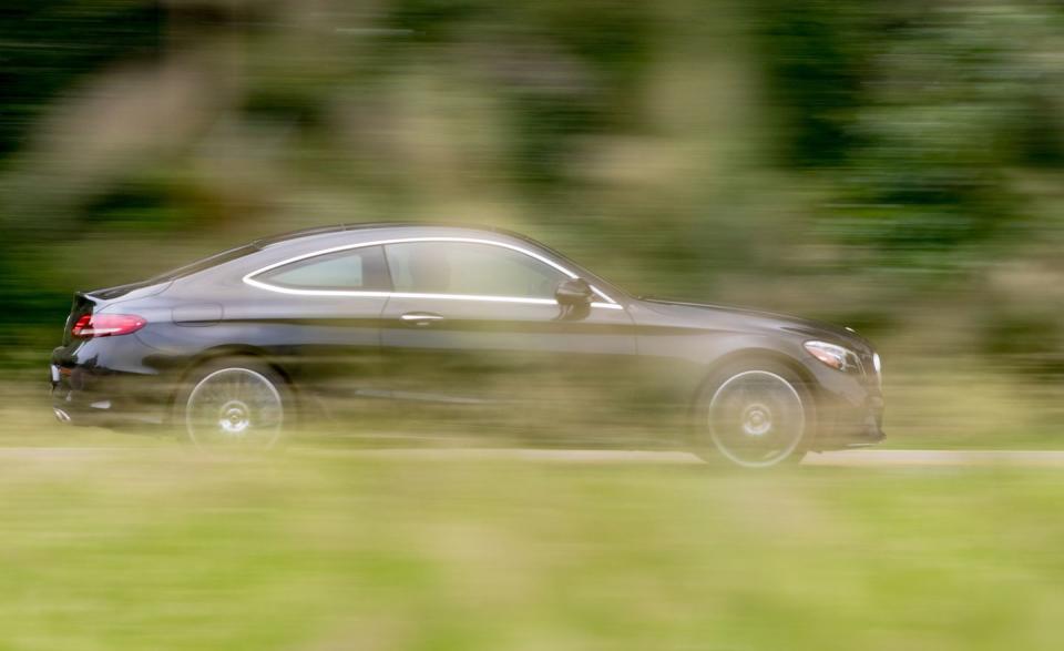 <p>The current-generation C-class remains a handsome automobile, particularly in its coupe form, which lends it the visual punch of Benz's larger, more expensive coupe models.</p>