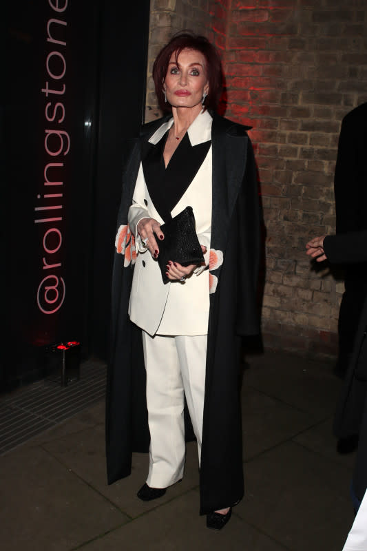 Sharon Osbourne is seen arriving at the Rolling Stone UK Awards on Nov. 23, 2023 in London.<p>MEGA/Getty Images</p>