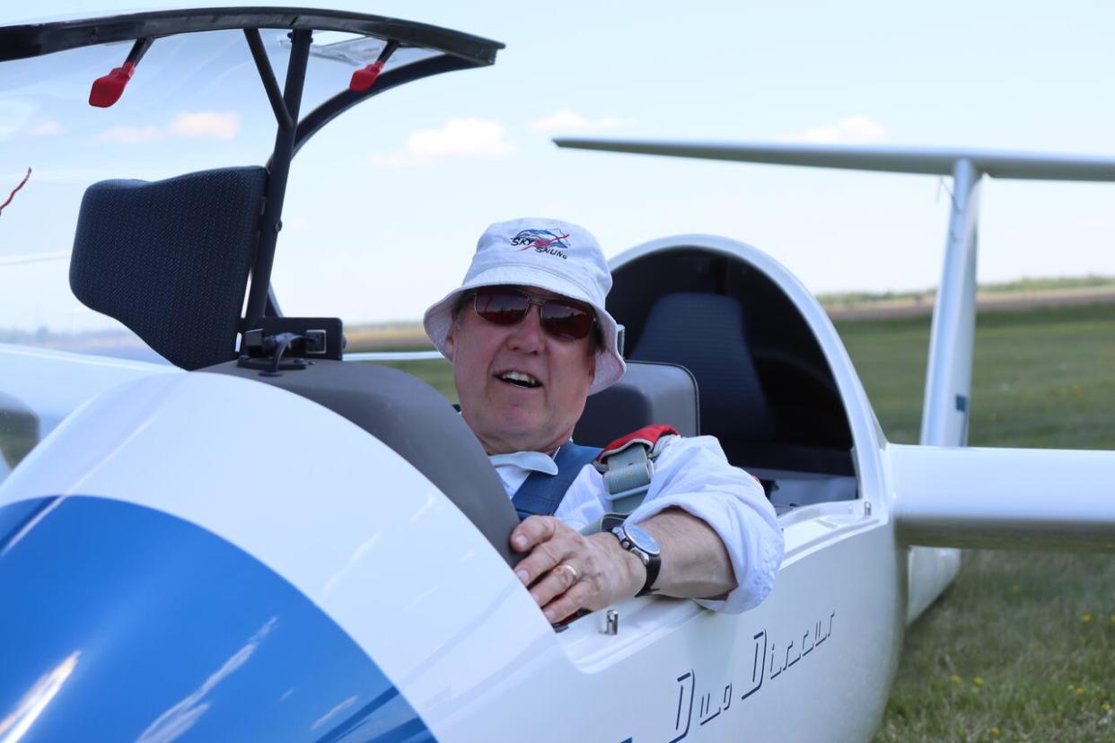 Kerry Stevenson was a past president of the the Cu Nim Gliding Club, which said he was a frequent participant in Alberta soaring competitions. (Cu Nim Gliding Club - image credit)