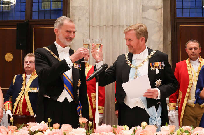 Banquete de Estado ofrecido por Guillermo y Máxima de los Países Bajos a los reyes Felipe y Letizia