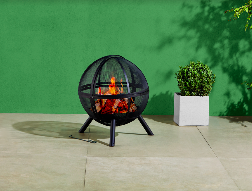 <p>Picture: cosy sun-downers with chunky blankets and a crackling fire to stave off the evening chill. Tesco's Halo <a href="https://www.housebeautiful.com/uk/garden/g32185721/fire-pit/" rel="nofollow noopener" target="_blank" data-ylk="slk:fire pit;elm:context_link;itc:0;sec:content-canvas" class="link ">fire pit</a> not only looks pretty sleek – we love that the orb shape makes it a little safer to enjoy with children, too.</p><p><strong>READ MORE</strong>: <a href="https://www.housebeautiful.com/uk/lifestyle/shopping/g39965094/mrs-hinch-tesco-garden-range/" rel="nofollow noopener" target="_blank" data-ylk="slk:Mrs Hinch's new garden range with Tesco includes an egg chair and stylish sofa set;elm:context_link;itc:0;sec:content-canvas" class="link ">Mrs Hinch's new garden range with Tesco includes an egg chair and stylish sofa set</a></p><p><a class="link " href="https://www.tesco.com/store-locator/" rel="nofollow noopener" target="_blank" data-ylk="slk:FIND YOUR NEAREST TESCO;elm:context_link;itc:0;sec:content-canvas">FIND YOUR NEAREST TESCO</a></p>