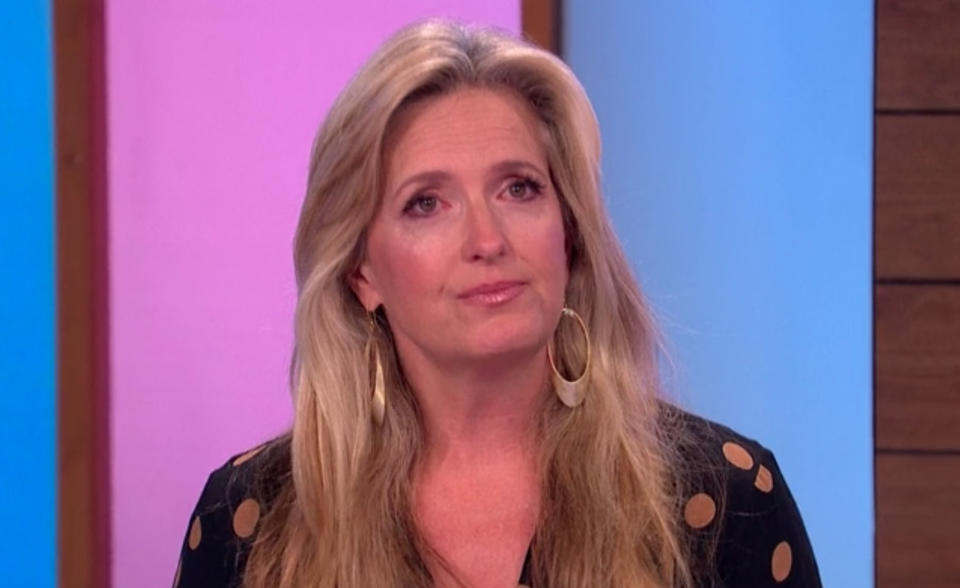 Penny Lancaster teared up on Loose Women as she discussed husband Rod Stewart's cancer battle. 