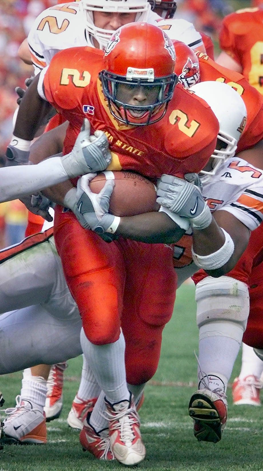 Iowa State running back Ennis Haywood racked up 219 yards rushing and two touchdowns on 33 carries against Ohio University back in 2001. It was Iowa State's first game after 9/11.
