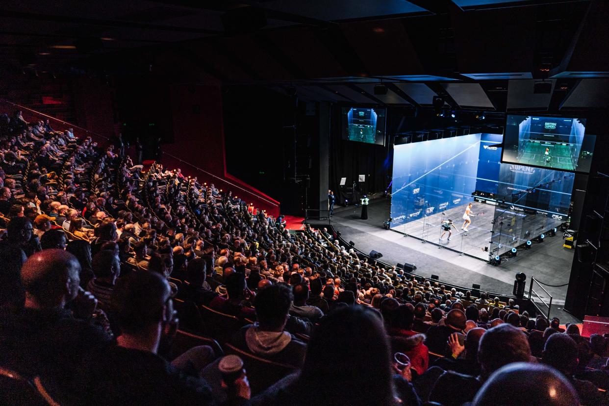 Birmingham's Rep Theatre has hosted the British Open squash tournament for the last two years. Photo: PSA