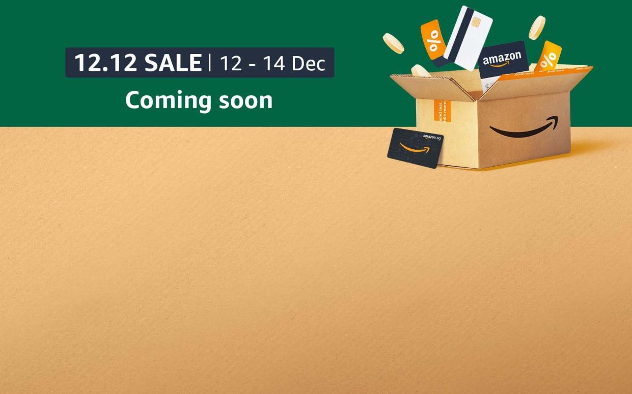 Amazon Singapore's 12.12 electronics and kitchen sale. 