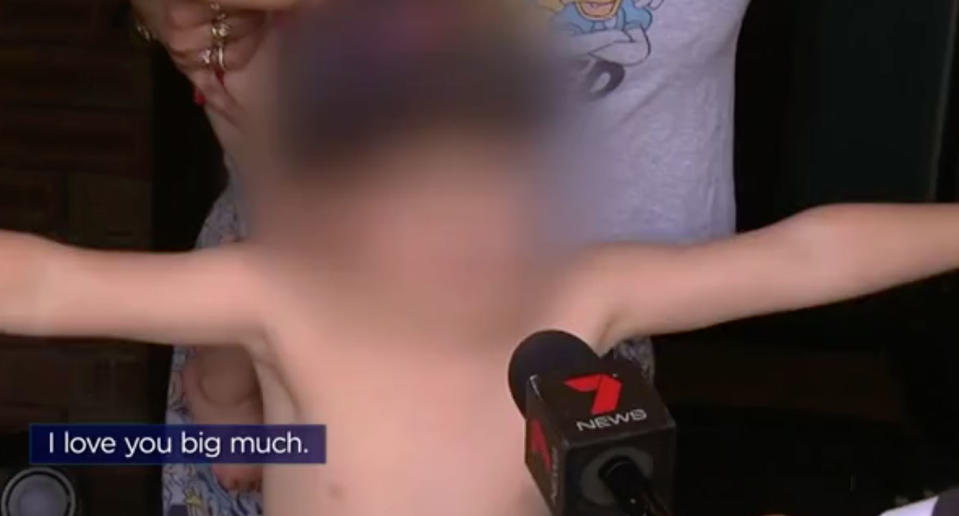 Mr Valentino’s son turns five on Saturday and wants his father to come home. Source: 7 News