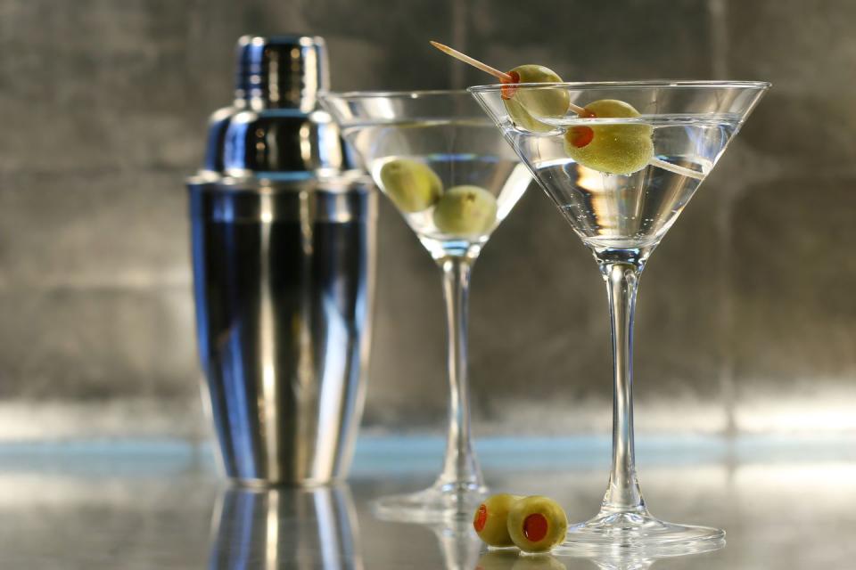 <p>The classic cocktail.</p><p><strong>Recipe: <a href="https://www.goodhousekeeping.com/uk/food/a25845255/martini-recipe/" rel="nofollow noopener" target="_blank" data-ylk="slk:Martini;elm:context_link;itc:0;sec:content-canvas" class="link ">Martini</a></strong></p>
