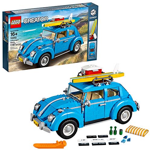 <p><strong>LEGO</strong></p><p>amazon.com</p><p><strong>$99.95</strong></p><p><a rel="nofollow noopener" href="https://www.amazon.com/dp/B01IFXVTDU" target="_blank" data-ylk="slk:Shop now;elm:context_link;itc:0;sec:content-canvas" class="link ">Shop now</a></p><p>Who knew Lego, with a brand built on square bricks, could pull off a kit for a car that, in real life, is relentlessly curvy? The classic Beetle Creator kit manages the feat, even if the effect isn't immediately apparent in photos. We've assembled this kit ourselves, and we can confirm that in person it is strikingly accurate.</p><p>1167 pieces</p>