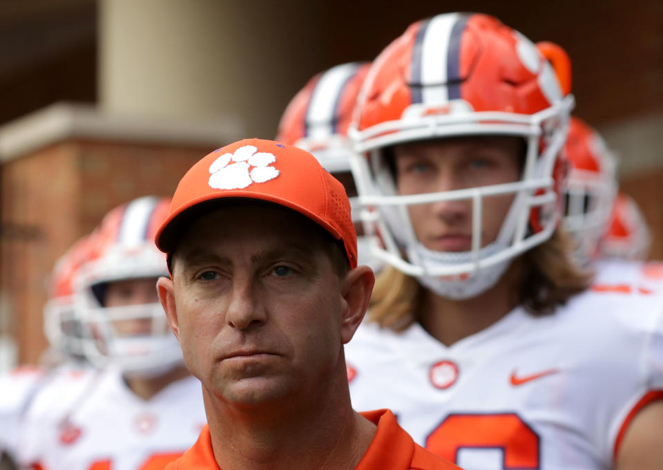 Will the coronavirus cancel Clemson football in the fall? (Photo by Streeter Lecka/Getty Images)