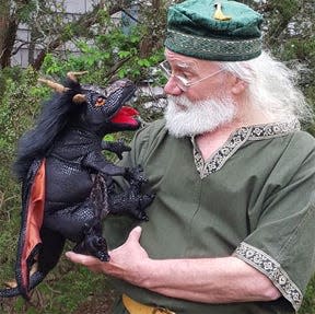 Ezekiel the Green, a member of the Obscure Council of Lesser Green Wizards and his pet dragon Balthazar will be at Kids Fest.