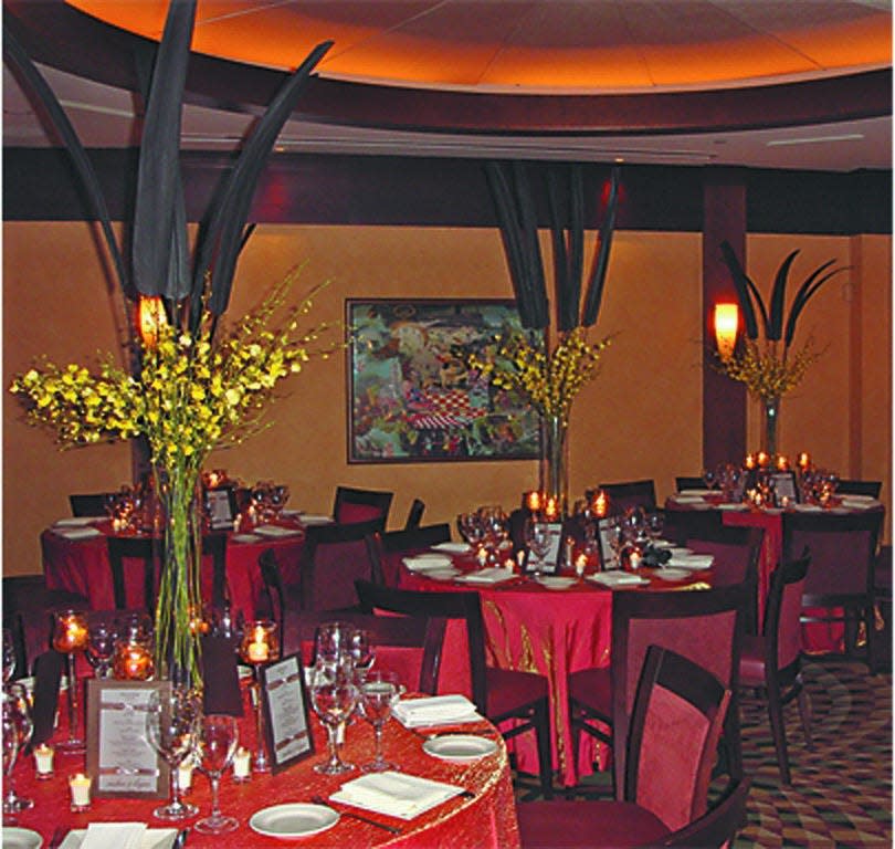 A private room at Amici Ristorante.