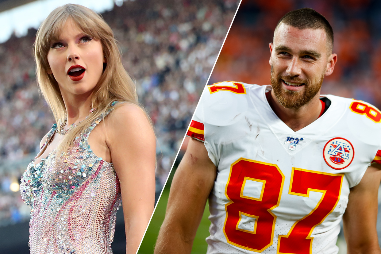 Taylor Swift attended Travis Kelce's game on Sunday. (Getty Images)