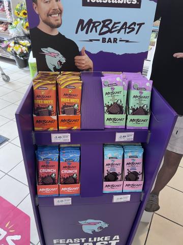 Spar to stock MrBeast chocolate bars in exclusive convenience deal